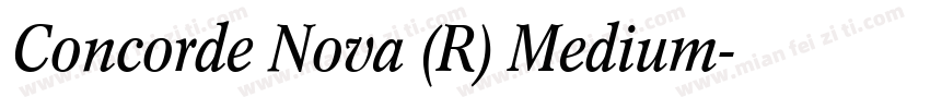 Concorde Nova (R) Medium字体转换